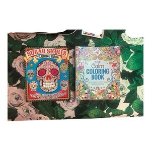 Set of 2 Calm & Sugar Skulls Coloring Book